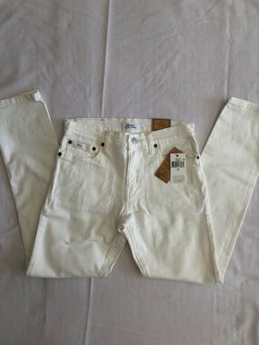 Polo by Ralph Lauren Men’s Slim White Jeans